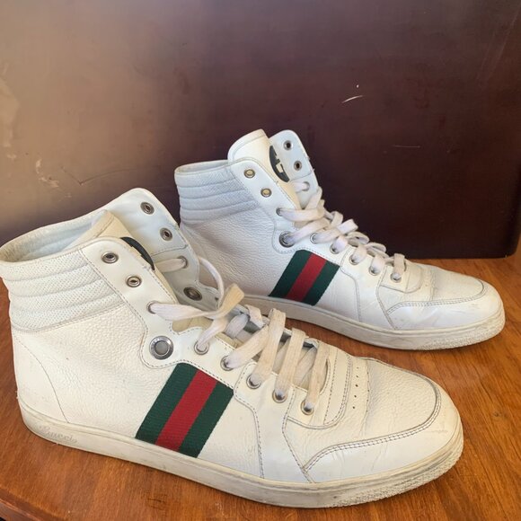 Gucci Men's Coda High-Top Sneakers - Picture 2 of 16